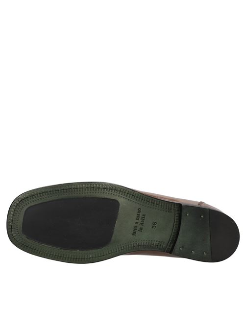 Mocassins en cuir GREEN GEORGE | 266 212 ABRASIVATO90BIANCO-MARRONE